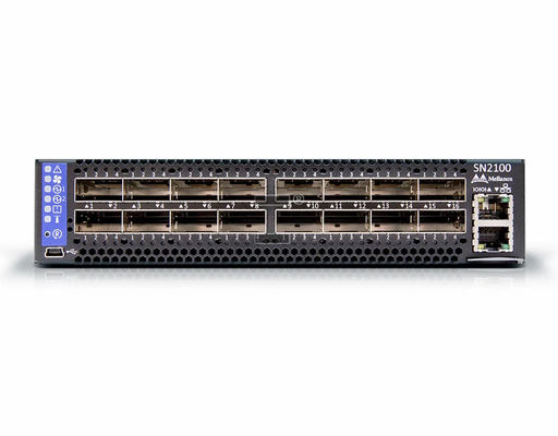 SN2100 100 GbE Switch 16x 100 GbE QSFP28 Скоростная сеть для крупных предприятий