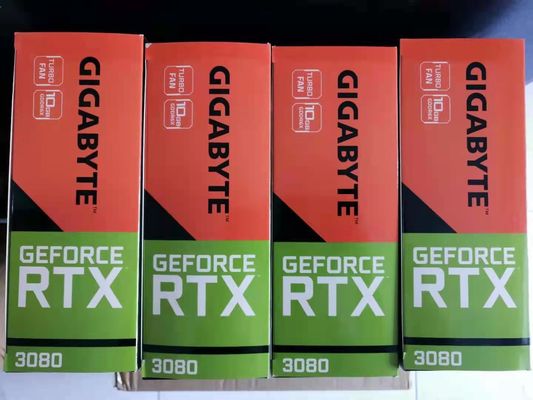 Карта с графическим процессором 1710Mhz Gigabyte GeForce RTX 3080 игровая видеокарта