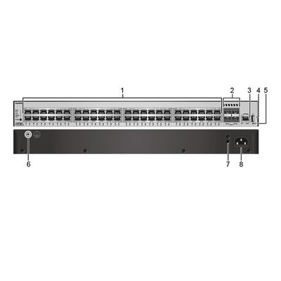 176Gbps/432Gbps POE сетевой коммутатор S5735-L48P4X-A1 с IP маршрутизацией